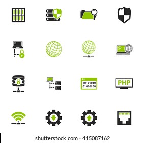 Internet, server, network icon set for web sites and user interface