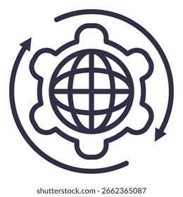 Icono de servicio de Internet Ilustración Vector Colección