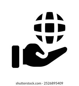 internet service icon. vector glyph icon for your website, mobile, presentation, and logo design.