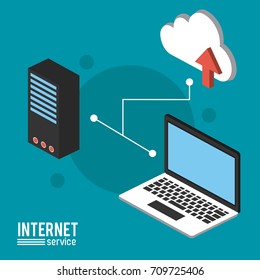 Internet service infographic