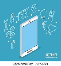 Internet service infographic