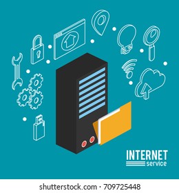 Internet service infographic