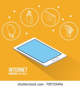 Internet service infographic
