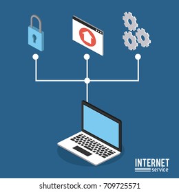 Internet service infographic