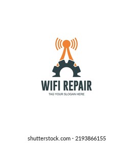 internet service logo design with clasic and modern