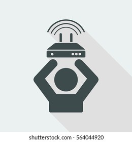 Internet service offer - Vector web icon