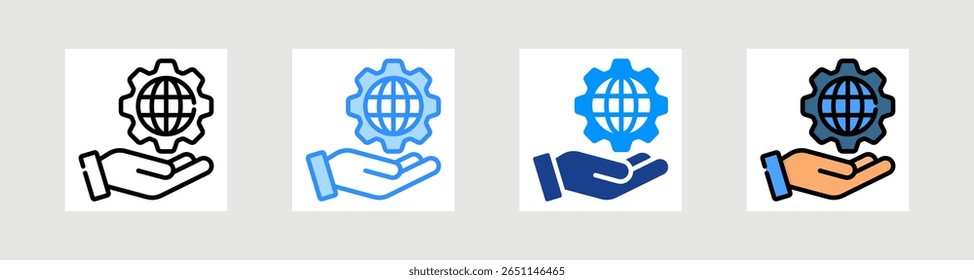 Internet Services Icon Collection Set Multiple Style