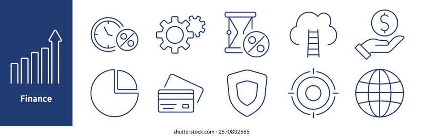 Internet set icon. Hand gesture, wireless issues, file folders, settings, gear, network map, approved files. Represent data management, digital interaction, and network troubleshooting