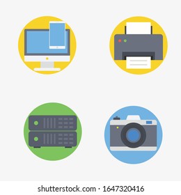 Internet set icons stock vector illustration