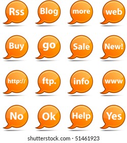 Internet set of round glossy comics.