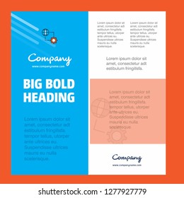 Internet setting Business Company Poster Template. with place for text and images. vector background