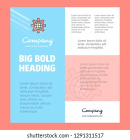Internet setting Business Company Poster Template. with place for text and images. vector background