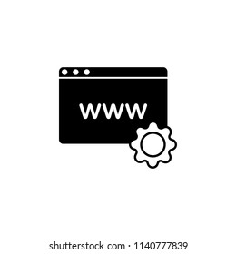 internet setting icon. Element of web icon for mobile concept and web apps. Glyph internet setting icon can be used for web and mobile