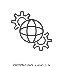 Internet Setting Icon Sign Symbol