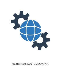 Internet Setting Icon Sign Symbol