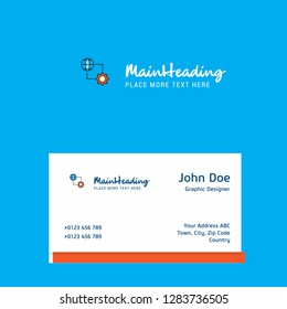 Internet setting logo Design with business card template. Elegant corporate identity. - Vector