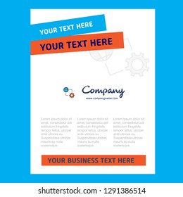 Internet setting Title Page Design for Company profile ,annual report, presentations, leaflet, Brochure Vector Background