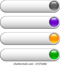 Internet shiny buttons. Vector illustration.