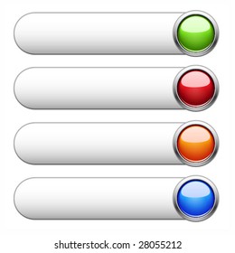 Internet shiny buttons. Vector illustration. For other similar images from the series, please, check my portfolio.