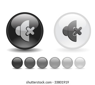 Internet shiny buttons. Vector illustration.