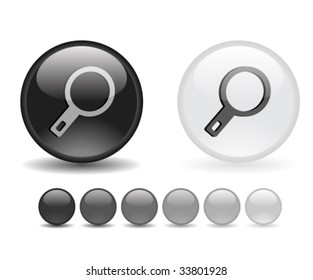 Internet shiny buttons. Vector illustration.