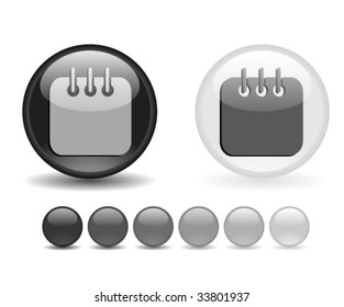 Internet shiny buttons. Vector illustration.