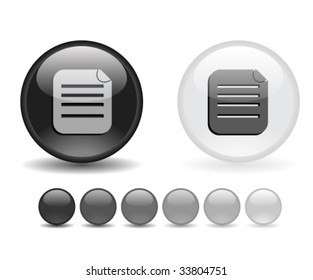 Internet shiny buttons. Vector illustration.