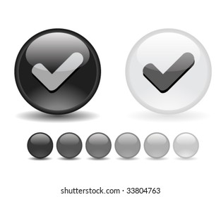 Internet shiny buttons. Vector illustration.