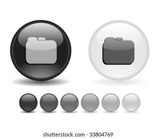 Internet shiny buttons. Vector illustration.