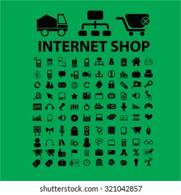 iconos de la tienda de Internet