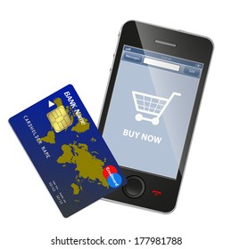 Internet shopping concept