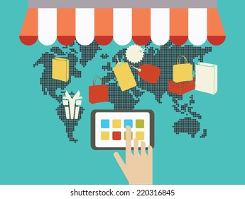 Internet Shopping Concept