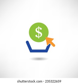 Internet shopping icon