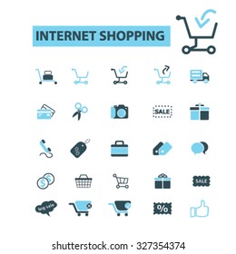 internet shopping icons