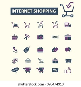 iconos de compras por Internet

