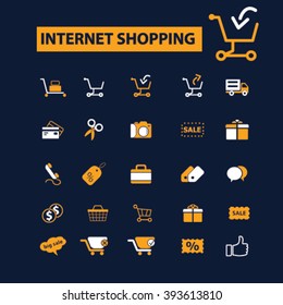 internet shopping icons