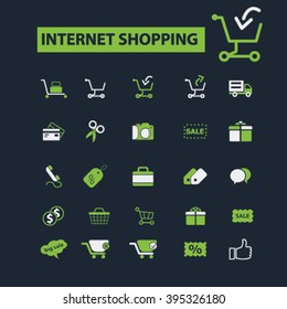 internet shopping icons

