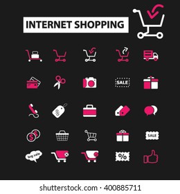 internet shopping icons
