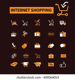 internet shopping icons
