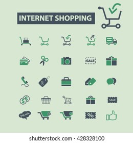 iconos de compras por Internet
