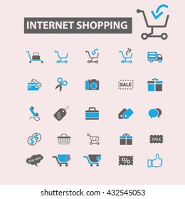 iconos de compras por Internet
