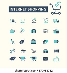 internet shopping icons
