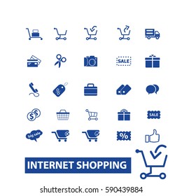 internet shopping icons