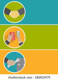 Internet shopping process of purchasing