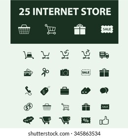 internet shopping, retail, cart, sales, store  icons, signs vector concept set for infographics, mobile, website, application 