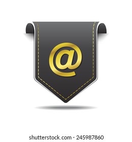 Internet Sign golden Vector Icon Design
