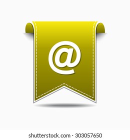 Internet Sign Yellow Vector Icon Design