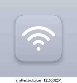 Internet, Signal button, best vector on a gray background