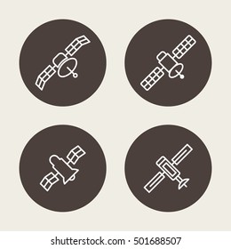 Internet signal communication vector icons