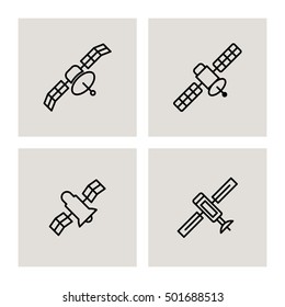 Internet signal communication vector icons